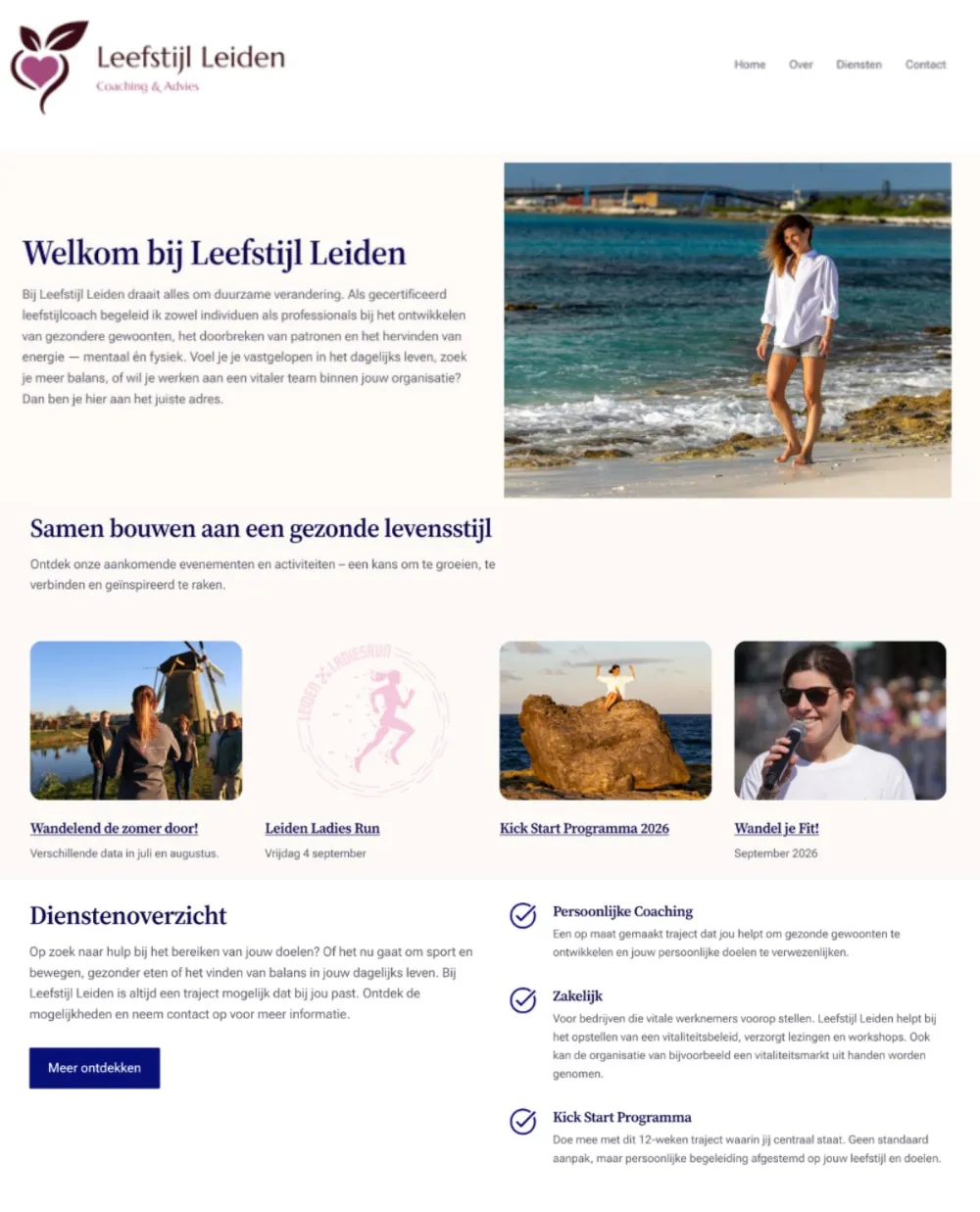 Oude website van Leefstijl Leiden